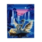 Preview: Craft Buddy CAK-XLED7 Framed LED Crystal Art Holzrahmen Moonlight Swans