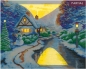 Preview: Craft Buddy CAK-TK8LED Thomas Kinkade Framed Crystal Art Holzrahmen Christmas Evening