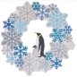 Preview: Craft Buddy CA-WR8 Crystal Art Snowflake Kit Kranz aus MDF 30 x 30 cm