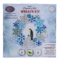 Preview: Craft Buddy CA-WR8 Crystal Art Snowflake Kit Kranz aus MDF 30 x 30 cm