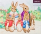 Preview: Craft Buddy CAK-PRBT52 Framed Crystal Art Holzrahmen Peter Rabbit and Family