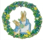 Preview: Craft Buddy CA-WRPRBT01 Crystal Art Wreath Kit 30 x 30 cm Peter Rabbit