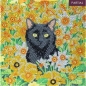 Preview: Craft Buddy CCK-A103 Crystal Art Card 18 x 18 cm Cat among the Flowers
