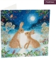 Preview: Craft Buddy CCK-XM106 Crystal Art Card 18 x 18 cm Bunnies