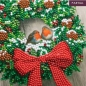 Preview: Craft Buddy CCK-XM105 Crystal Art Card 18 x 18 cm Wreath & Robins