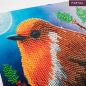 Preview: Craft Buddy CCK-XM104 Crystal Art Card 18 x 18 cm Robin