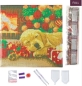 Preview: Craft Buddy CAK-A166M Framed Crystal Art Holzrahmen Sleeping Labrador Pup