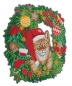 Preview: Craft Buddy CA-WR13 Crystal Art Kit Wreath 30 x 30 cm Christmas Cat