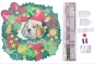 Preview: Craft Buddy CA-WR12 Crystal Art Kit Wreath 30 x 30 cm Christmas Dog