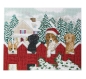 Preview: Craft Buddy CAK-4050L Crystal Art Canvas Kit Holzrahmen Christmas Pups