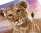 Preview: Craft Buddy CCK-A122 Crystal Art Card 18 x 18 cm Lion Cub