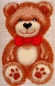 Preview: Craft Buddy LH04 Teddy 42 x 73 cm Latch Hook Rug Kit Set für rechteckigen Teppich