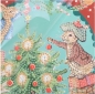 Preview: Craft Buddy CCK-PRBT11 Crystal Art Card 18 x 18 cm Hoppy Christmas