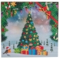 Preview: Craft Buddy CCK-XM139 Teddy Crystal Art Card Festive Tree