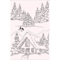 Preview: Crafters Companion Clear Stamp Transparenter Stempel Woodland Cottage