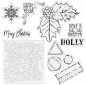 Preview: Crafters Companion Clear Stamp Transparenter Stempel Holly Christmas