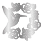 Preview: Crafter's Companion Hummingbird Die Stanzschablone Botanical Wreath