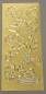 Preview: Reddy Stickerbogen 10 x 23 cm Katzen gold