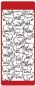 Preview: Reddy Stickerbogen 10 x 23 cm Elefanten 2 gold