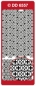 Preview: Reddy Stickerbogen 10 x 23 cm Festliche Rahmen silber