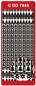 Preview: Reddy Stickerbogen 10 x 23 cm Weihnachtsrahmen Baum 2 gold
