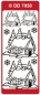 Preview: Reddy Stickerbogen 10 x 23 cm Chalets, gold