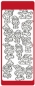 Preview: Reddy Stickerbogen 10 x 23 cm Zwerge gold