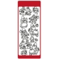 Preview: Reddy Stickerbogen 10 x 23 cm Zwerge mit Schubkarren gold