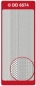 Preview: Reddy Stickerbogen 10 x 23 cm Rahmen Multiwellen silber