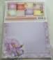 Preview: Reddy Cards Bastelset mit 8 Bogen Hintergrundpapier "Rosen"