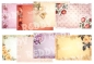 Preview: Reddy Cards Bastelset mit 8 Bogen Hintergrundpapier "Rosen"