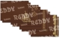 Preview: Reddy Cards DeLuxe Doppelkarten-Set gold-laminiert, braun