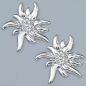 Preview: Efcolor Schmuckteil silberfarbig Edelweiss
