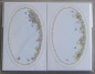 Preview: Kartenaufleger 11 x 7 cm 10 Sück oval mit Blumen