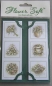 Preview: Kartenaufleger 13 x 4,2 cm 10 x 3 Stück Bouquets