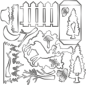 Preview: Gemini 3D Scene Builder Stamp & Die Stempel und Stanzschablone Woodland Beauty