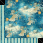 Preview: Graphic 45 Unicorn Fantasy 12 x 12 Inch Paper Doppelseitig bedruckter Bogen in 30,5 x 30,5 cm