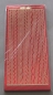Preview: Stickerbogen 10 x 23 cm holografisch Bordüren und Wellen rot