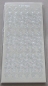 Preview: Stickerbogen 10 x 23 cm Aufkleber Transparent Sterne Ornament Bordüre silber