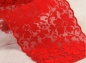 Preview: Elastische Spitze 10 cm breit pro Meter rot