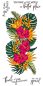 Preview: LDRS Creative Tropical Floral Slim Line Clear Stamp