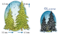 Preview: Leabilitie Schneide- und Prägeschablone Bäume Trees