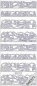 Preview: Le Suh Stickerbogen 10 x 23 cm Winterlandschaft gold