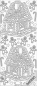 Preview: Le Suh Stickerbogen 10 x 23 cm Lebkuchen gold