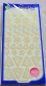 Preview: LeSuh Stickerbogen 10 x 23 cm Transparent Weihnachtsfiguren Glitter Gold