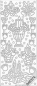 Preview: Le Suh Stickerbogen 10 x 23 cm Weihnachtsgesteck gold
