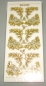 Preview: MD Sticker transparent Ecken Weihnachtsstern gold