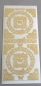 Preview: MD Sticker transparent Blumen mit Schmetterlingen gold