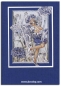 Preview: MD Sticker transparent Flower Fairies Cornflower silber