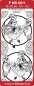 Preview: MD Sticker transparent Flower Fairies Chicory silber